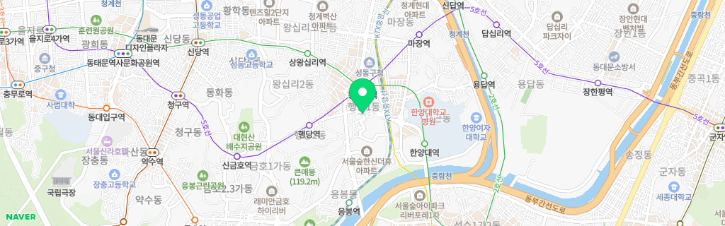 서울 행당 네이버 지도