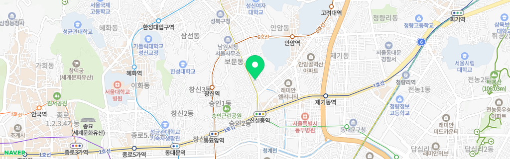 서울 보문 네이버 지도