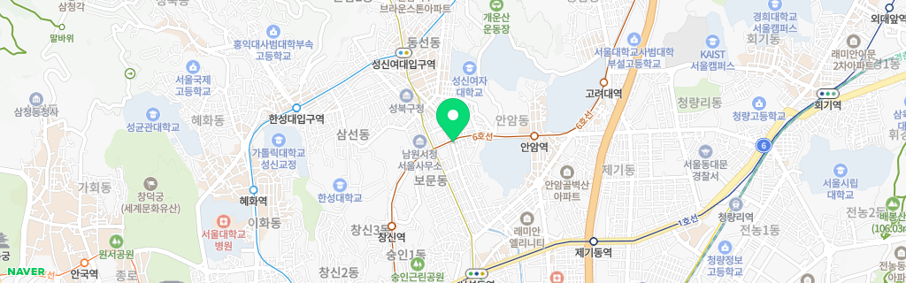 서울 안암 네이버 지도