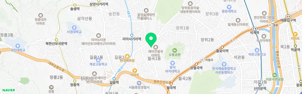 서울 월곡 네이버 지도