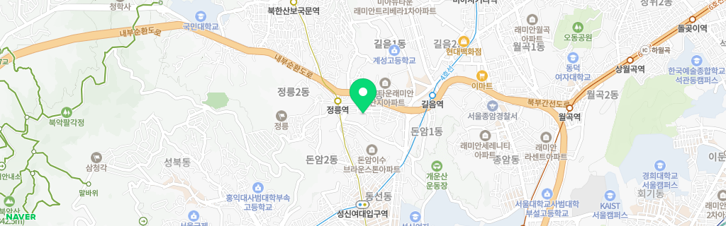서울 정릉 네이버 지도