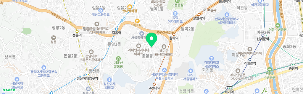 서울 종암 네이버 지도