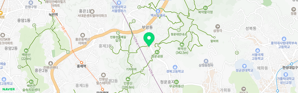 서울 부암 네이버 지도