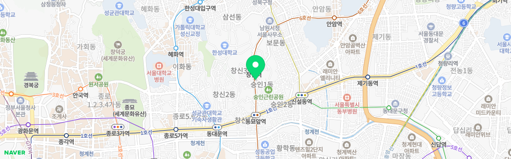 서울 숭인 네이버 지도