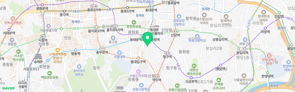 서울 장충 네이버 지도