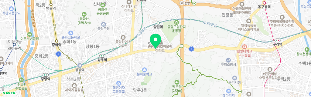 서울 망우 네이버 지도
