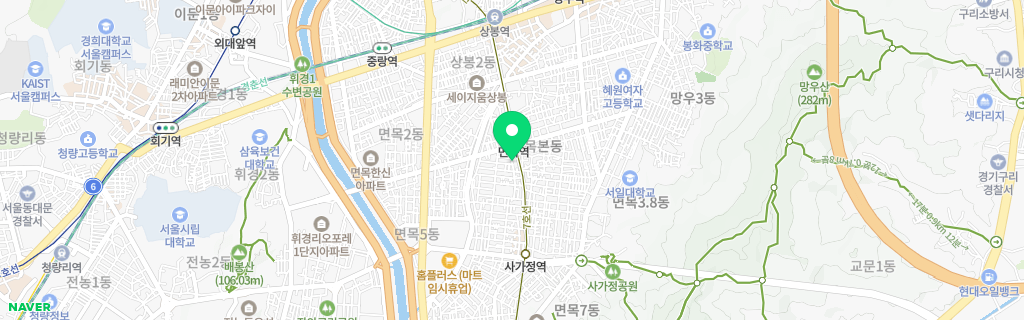 서울 면목 네이버 지도