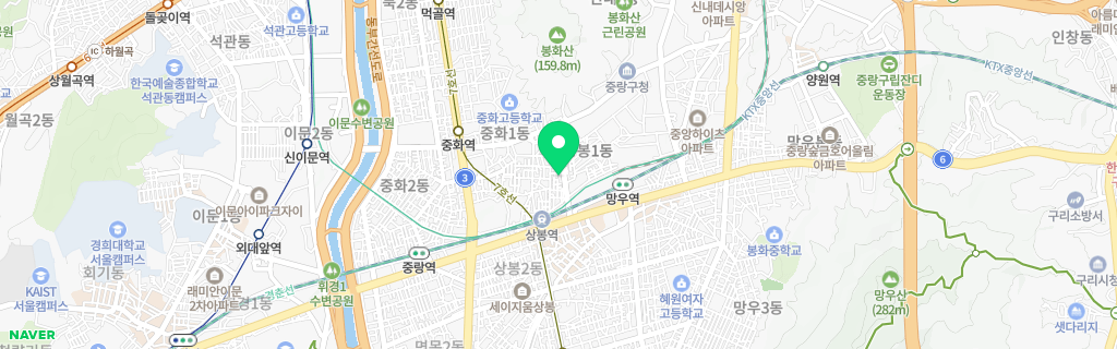 서울 상봉 네이버 지도