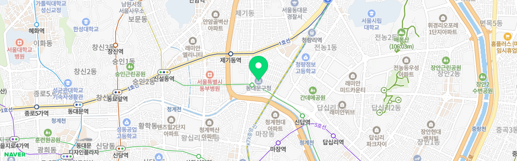 서울 동대문구 네이버 지도