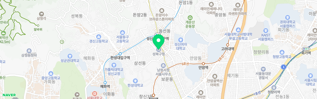서울 성북구 네이버 지도