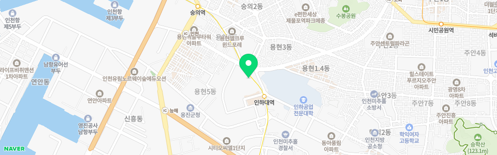인천 용현 네이버 지도