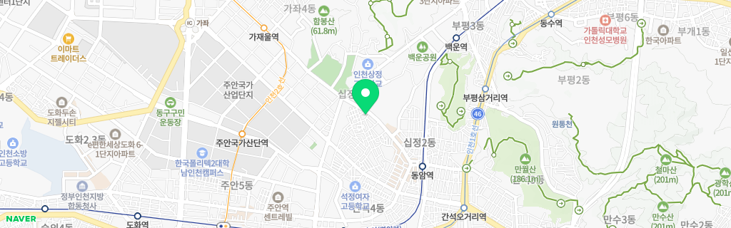 인천 십정 네이버 지도