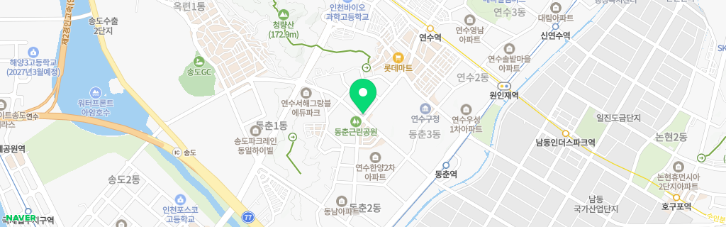 인천 동춘 네이버 지도