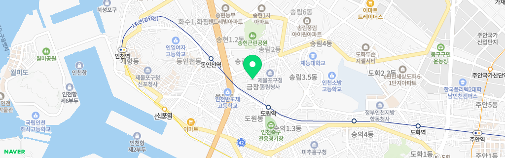 인천 금창 네이버 지도