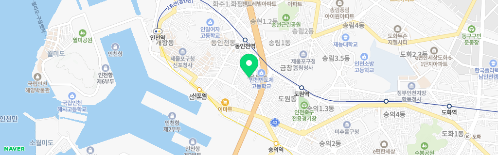 인천 율목 네이버 지도