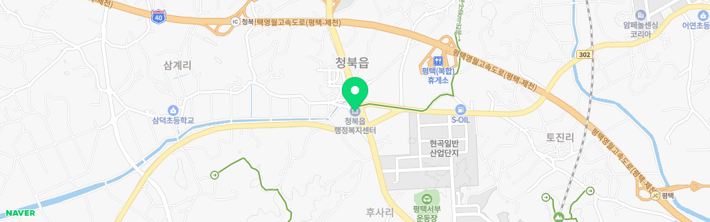 청북 네이버 지도