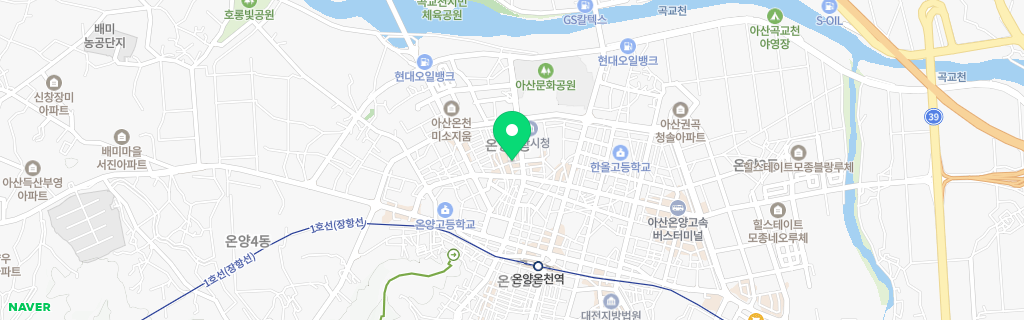 아산 온양 네이버 지도