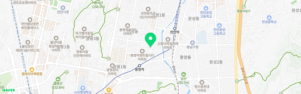 천안 봉명 네이버 지도