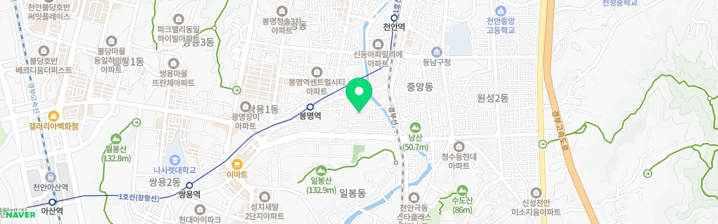 천안 일봉 네이버 지도