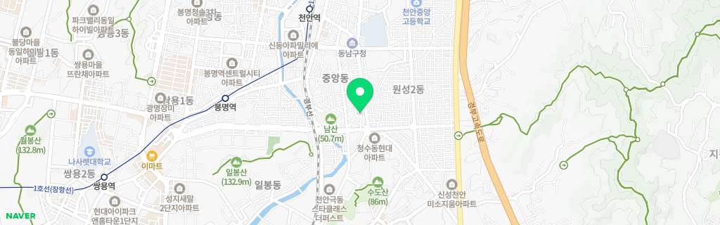천안 중앙 네이버 지도
