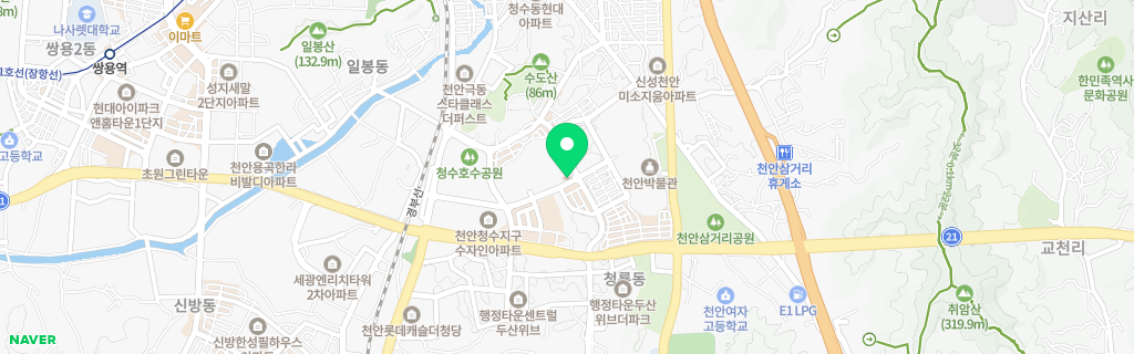 천안 청룡 네이버 지도