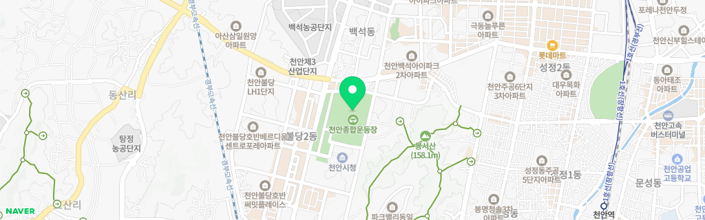 천안 백석 네이버 지도