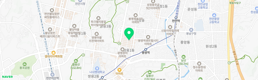 천안 쌍용 네이버 지도